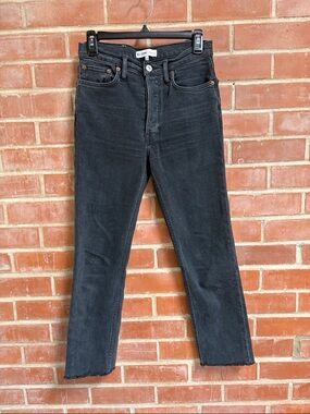 Re/Done Black Straight-Leg Men's Jeans